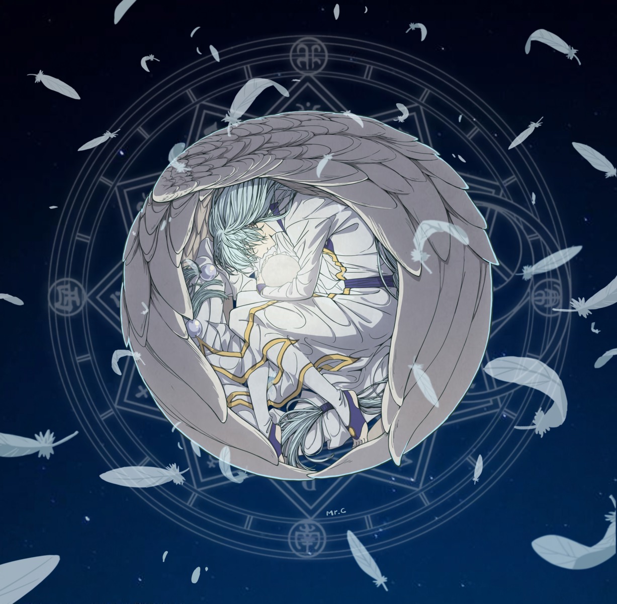 card_captor_sakura, male, tagme, wings, yue