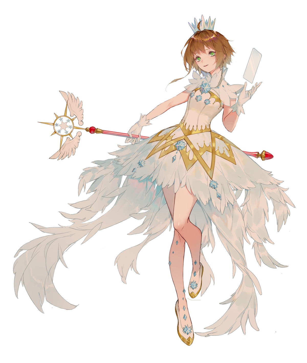 bean_sprouts_(6651003), card_captor_sakura, dress, kinomoto_sakura, weapon