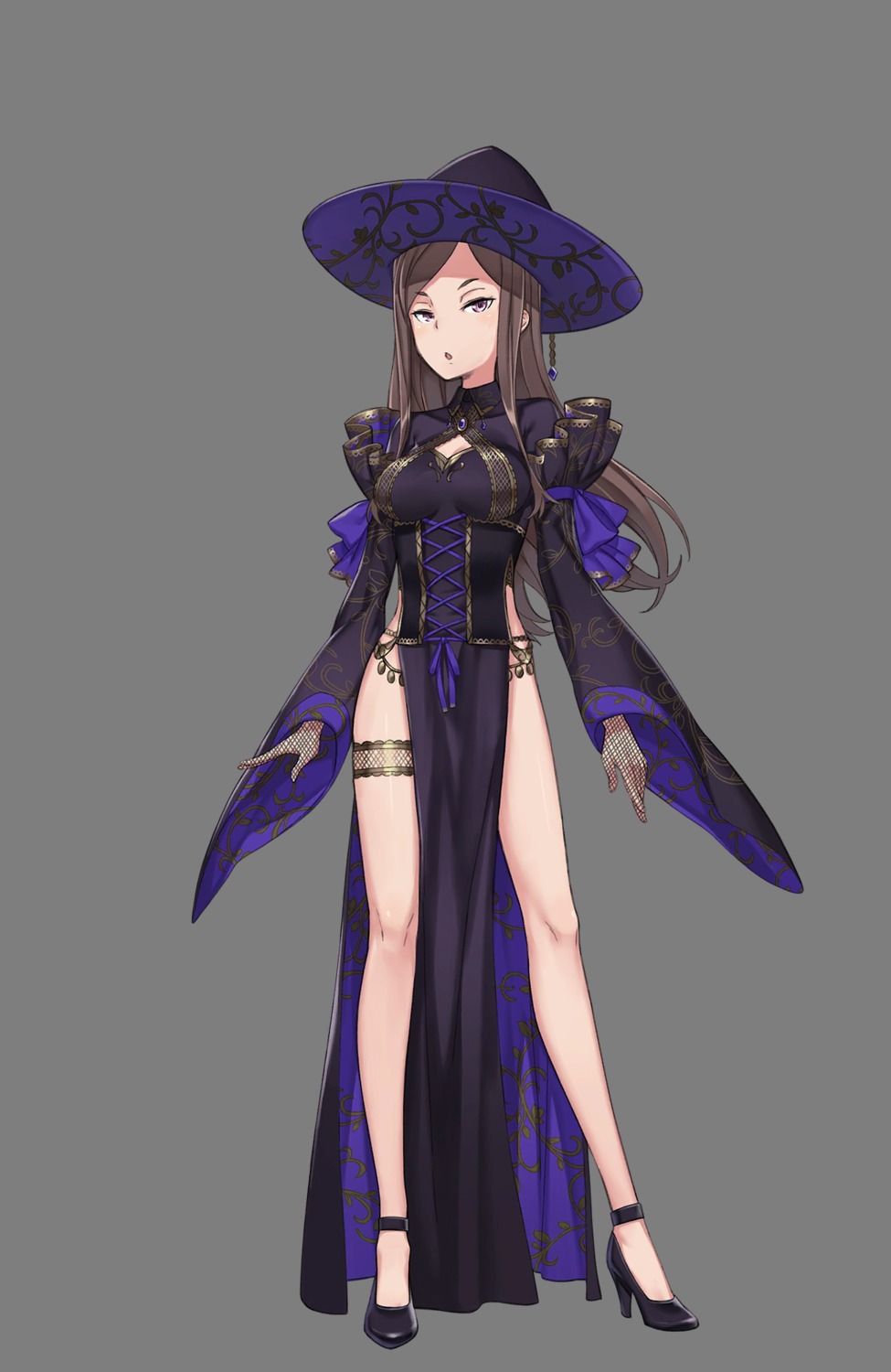 cleavage, dorothy_(princess_principal), dress, fishnets, garter, heels, princess_principal, tagme