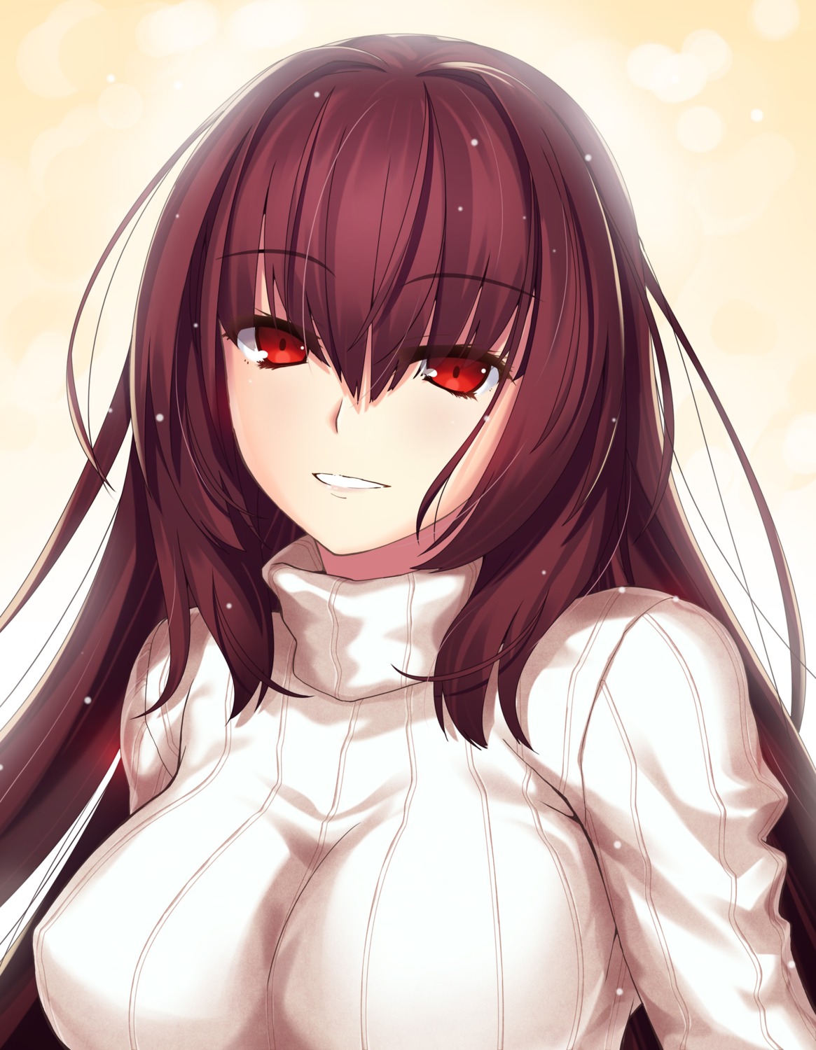 fate/grand_order, scathach_(fate), sweater, yoshida_takuma