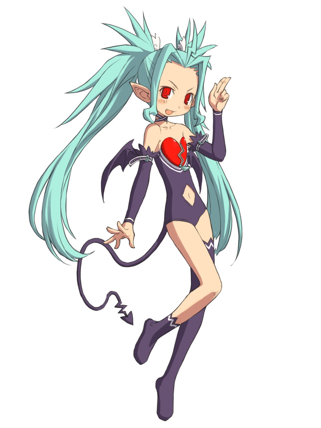devil, dina, leotard, ootsuka_shinichirou, summon_night, summon_night:_craft_sword_monogatari_2, tail, wings