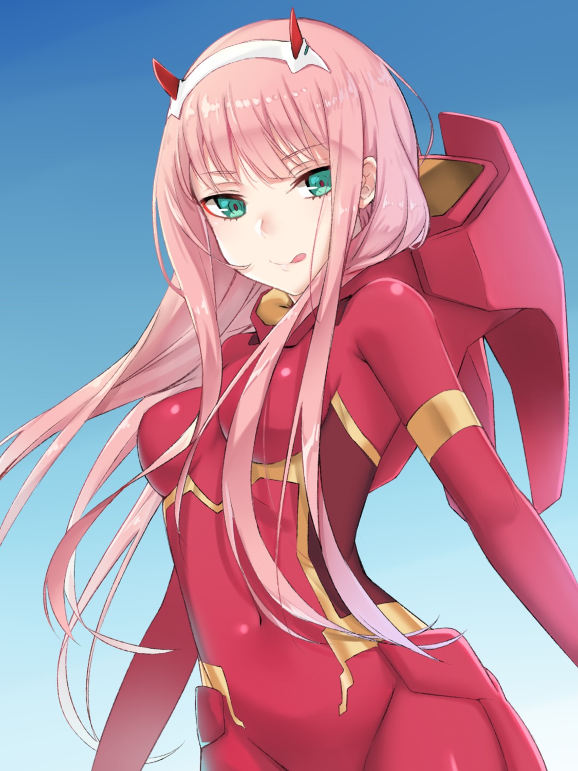 bodysuit, darling_in_the_franxx, horns, ivan_wang, zero_two_(darling_in_the_franxx)