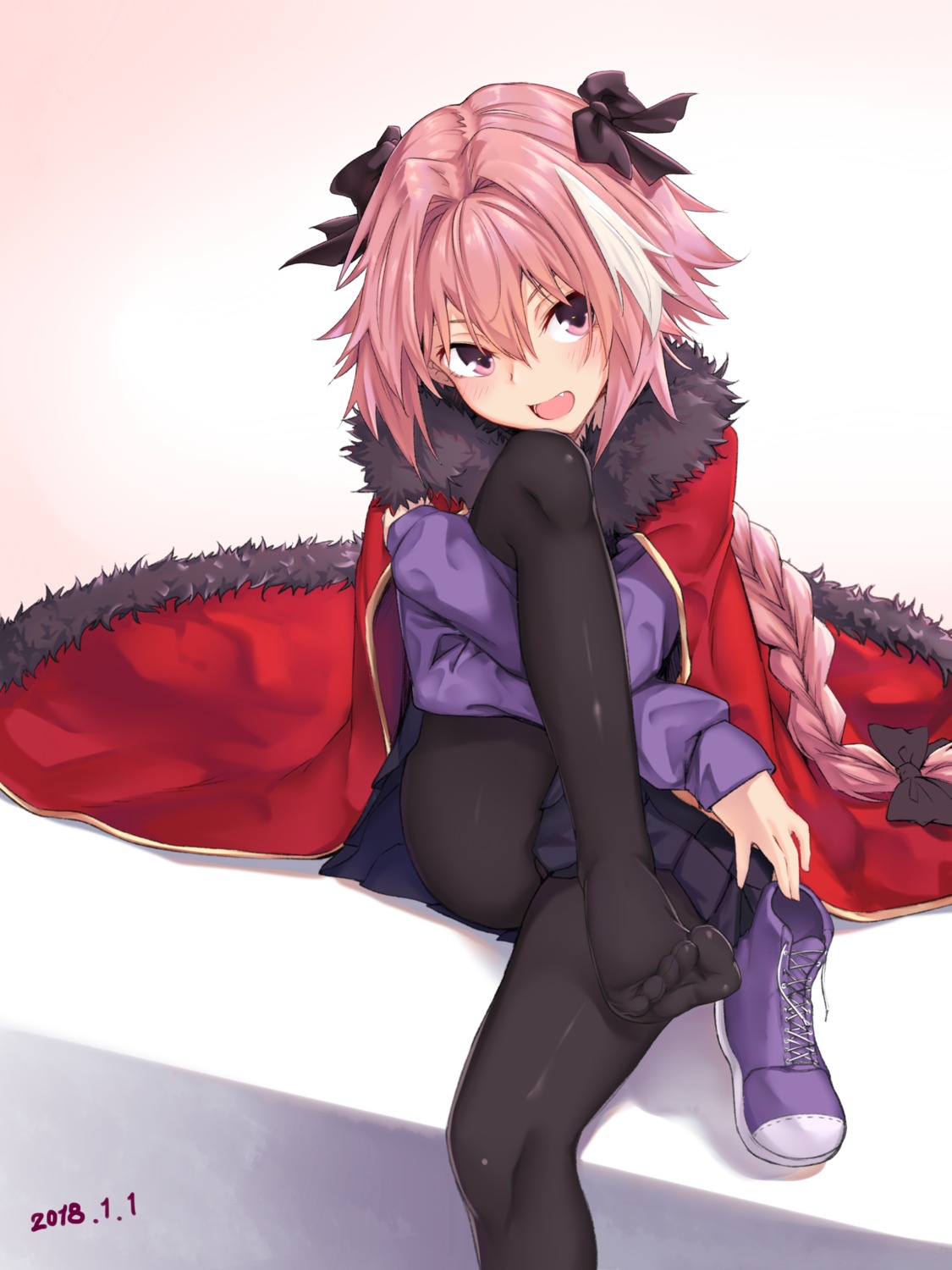 astolfo_(fate), fate/apocrypha, fate/grand_order, fate/stay_night, feet, ivan_wang, pantyhose, trap