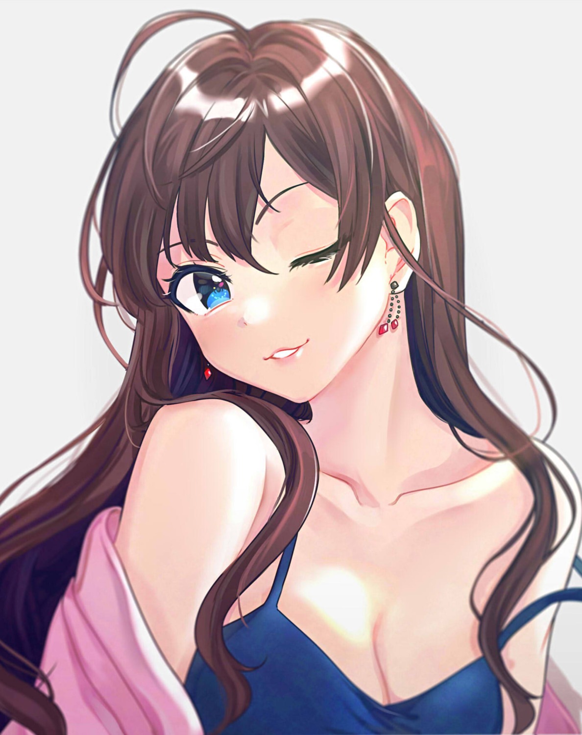 cleavage, ichinose_shiki, the_idolm@ster, the_idolm@ster_cinderella_girls, tomato_omurice_melon