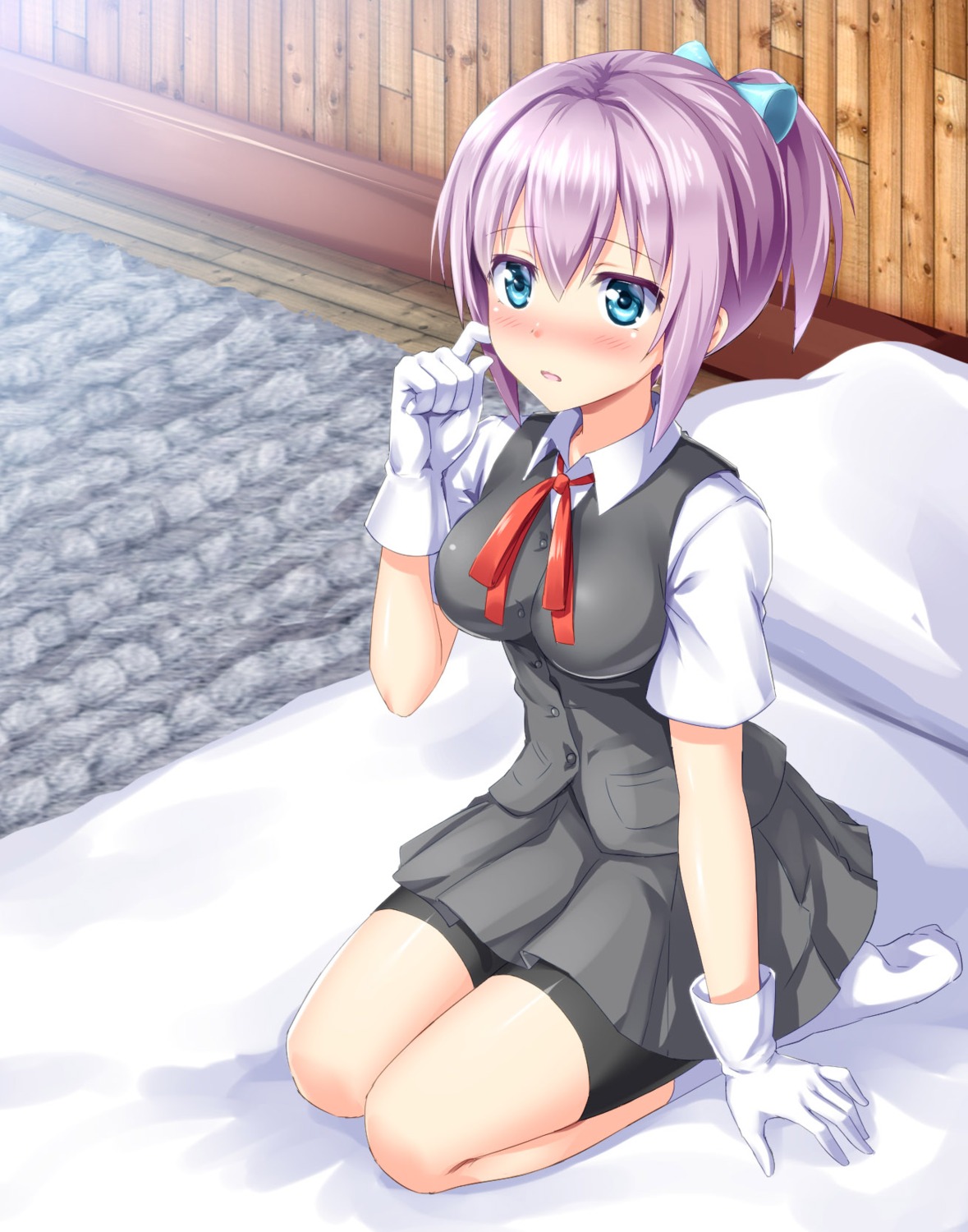 bike_shorts, kantai_collection, kyamu, seifuku, shiranui_(kancolle)