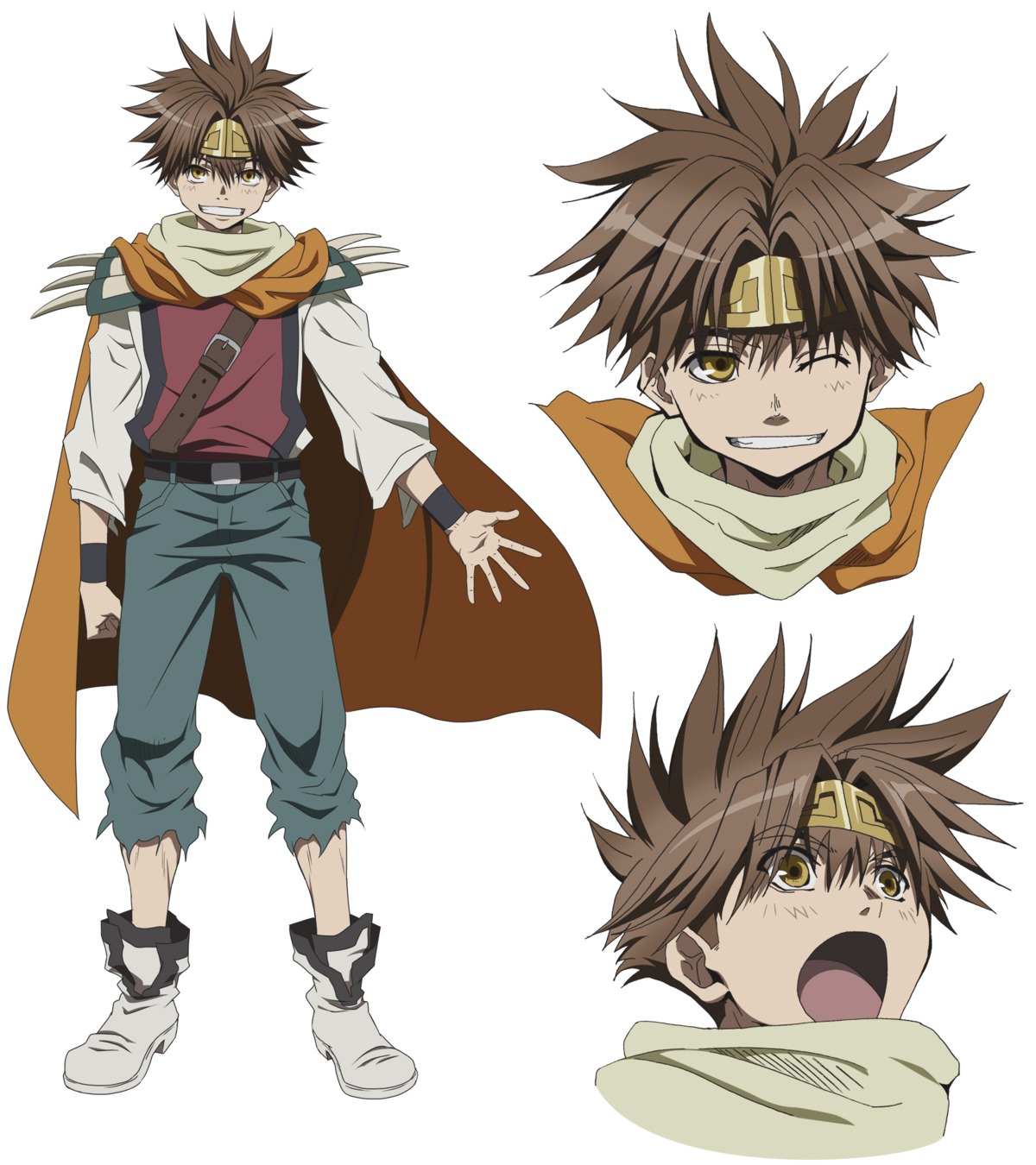 character_design, expression, male, saiyuki, satou_youko, son_gokuu