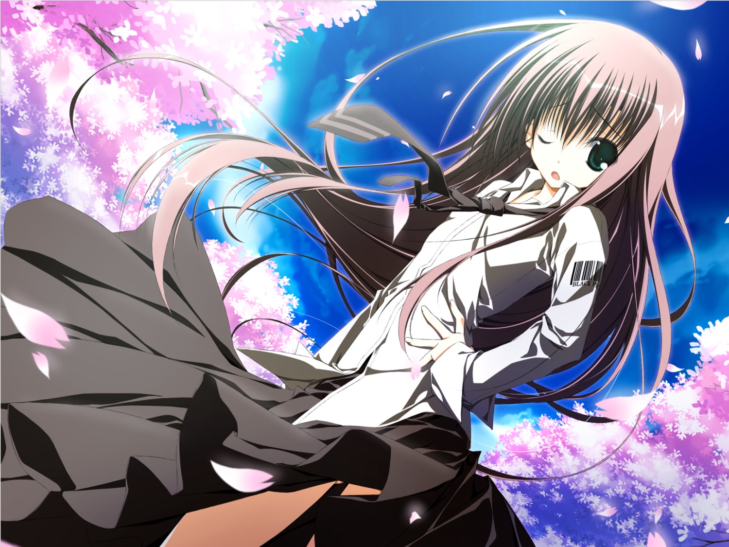 kagome, makura, natsume_ai, sakura_no, sakura_no_uta, wallpaper