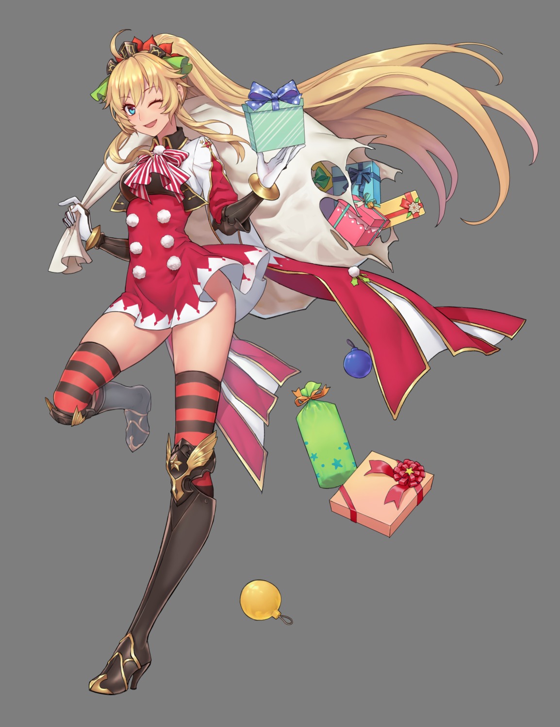 christmas, dress, heels, lunapri, tagme, thighhighs, transparent_png