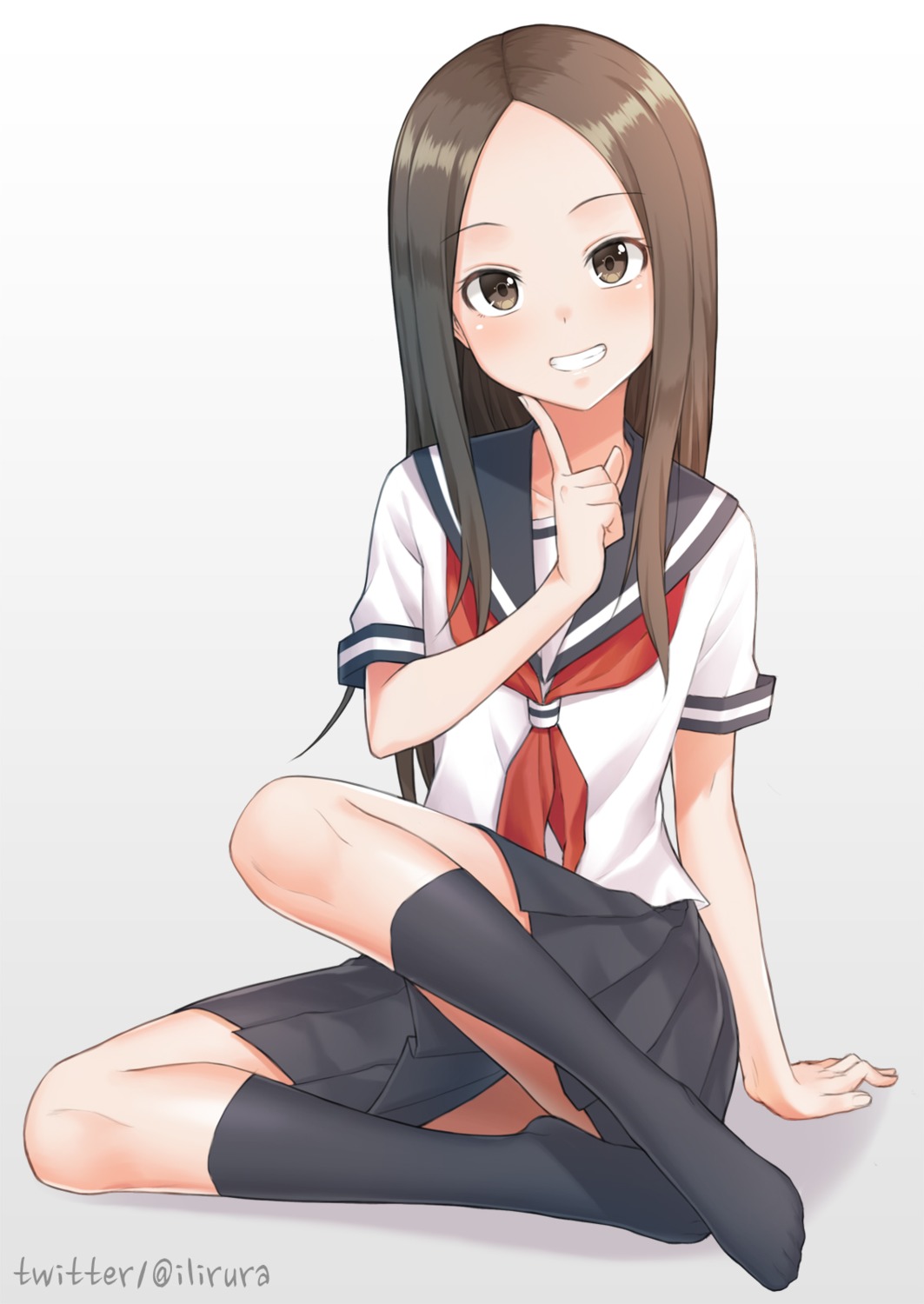 feet, karakai_jouzu_no_takagi-san, s-goon, seifuku, takagi-san
