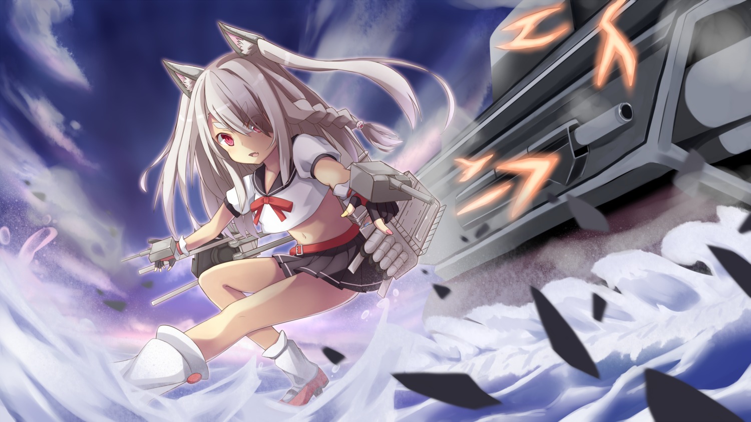 animal_ears, azur_lane, nishina_kakeri, seifuku, yuudachi_(azur_lane)