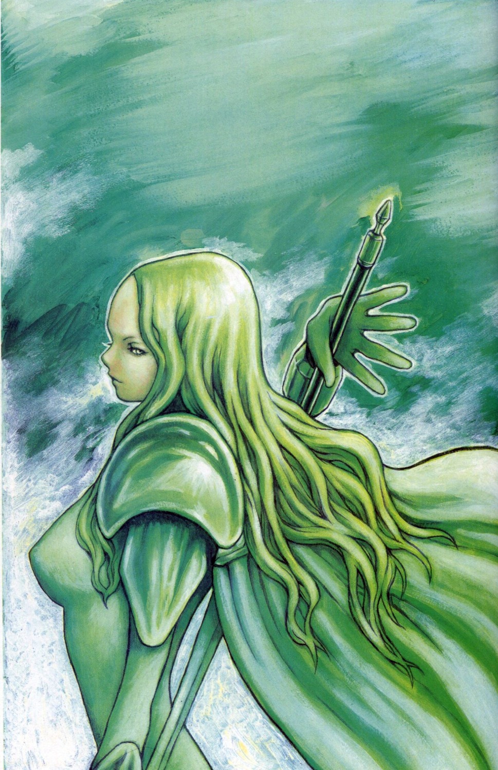armor, claymore, cropme, sword, yagi_norihiro
