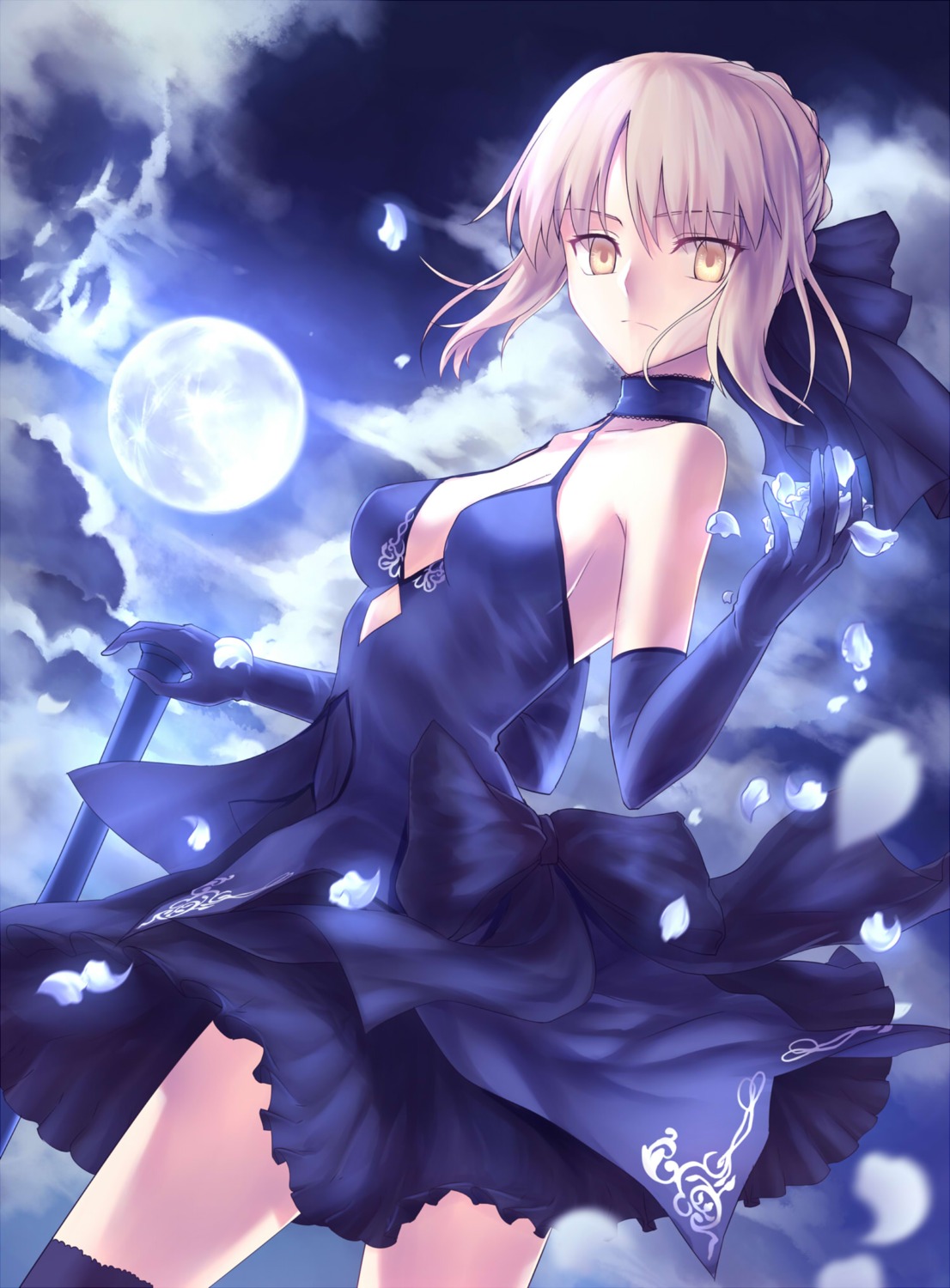 artoria_pendragon_(fate), artoria_pendragon_alter_(fate), cleavage, dress, fate/grand_order, fate/stay_night, gogatsu_fukuin, sword