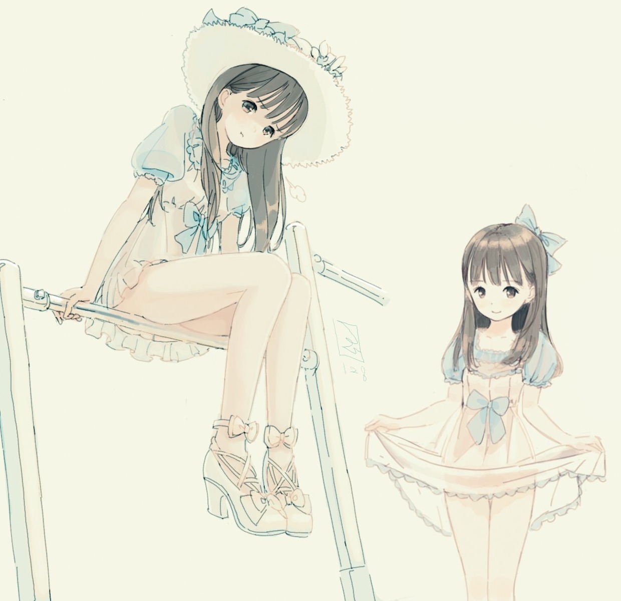 dress, heels, kokudou_juunigou, pantsu, see_through, skirt_lift
