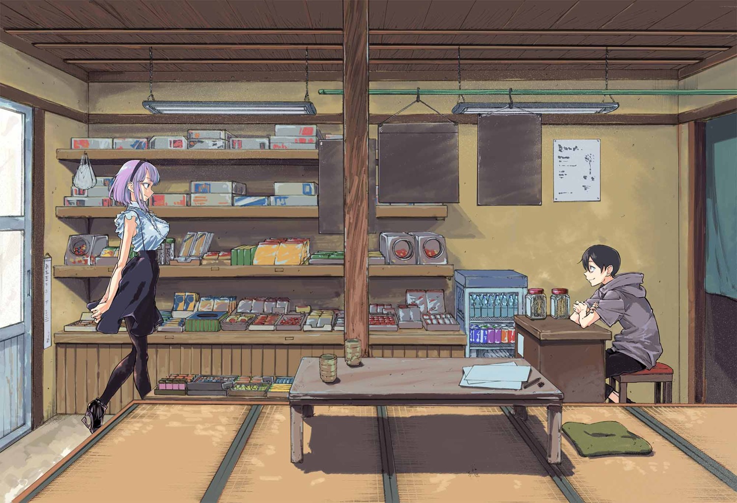 dagashi_kashi, heels, kotoyama, pantyhose, shidare_hotaru, shikada_kokonotsu