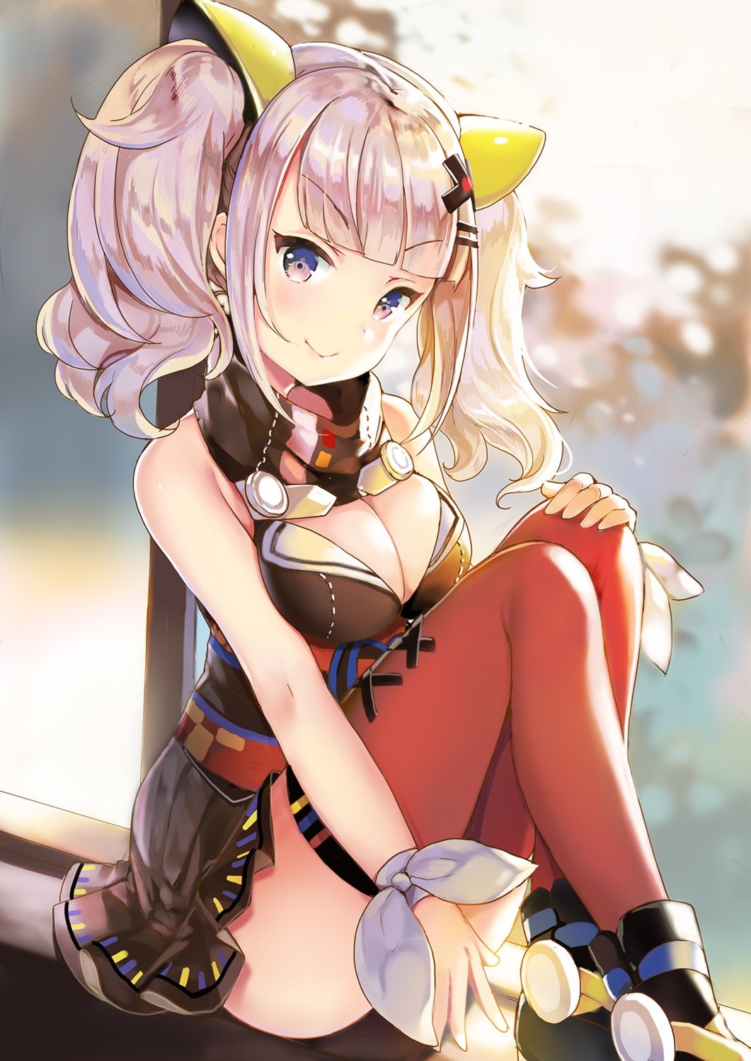cleavage, kaguya_luna, sibyl, the_moon_studio, thighhighs
