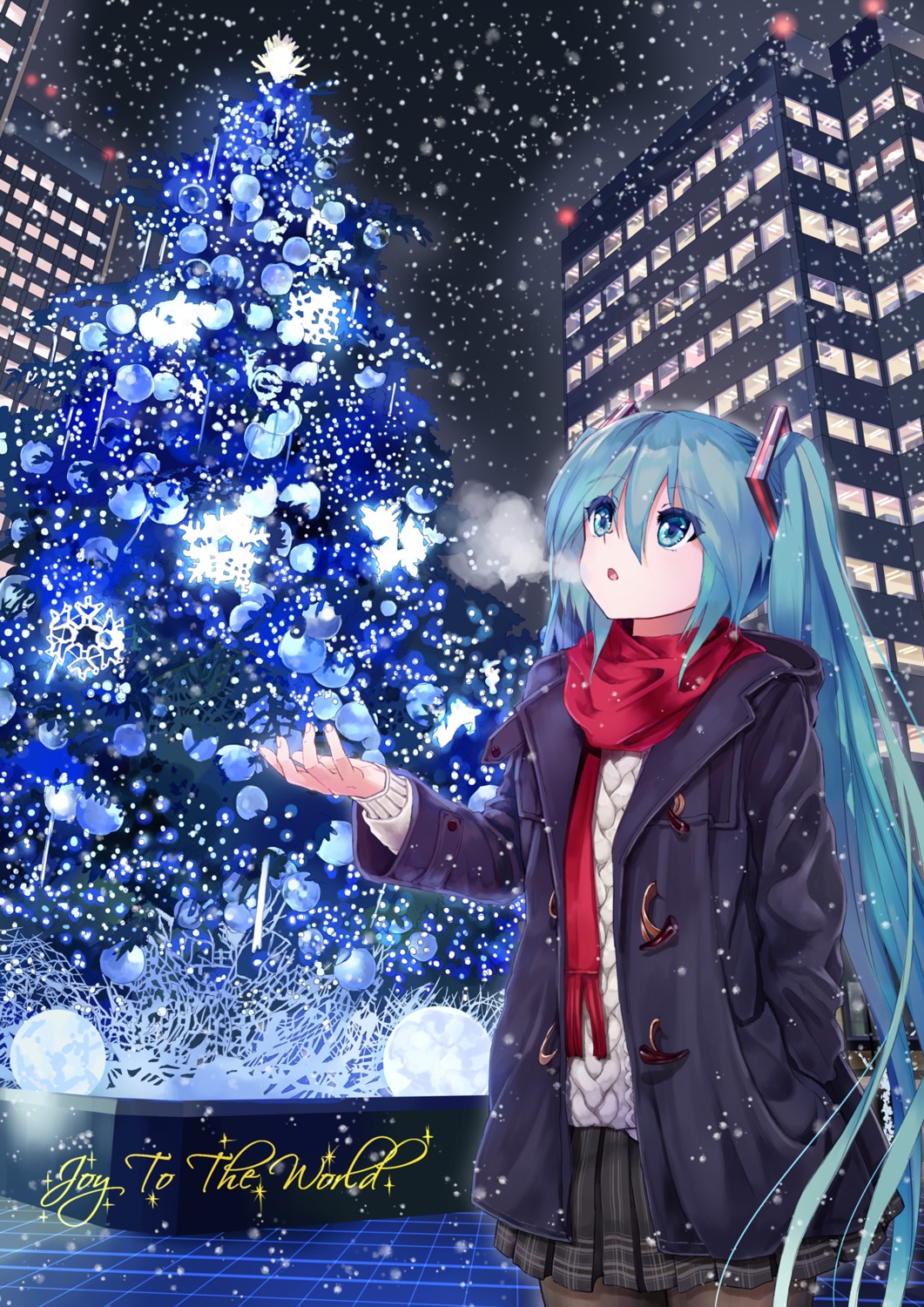 hatsune_miku, pantyhose, sweater, takepon1123, vocaloid