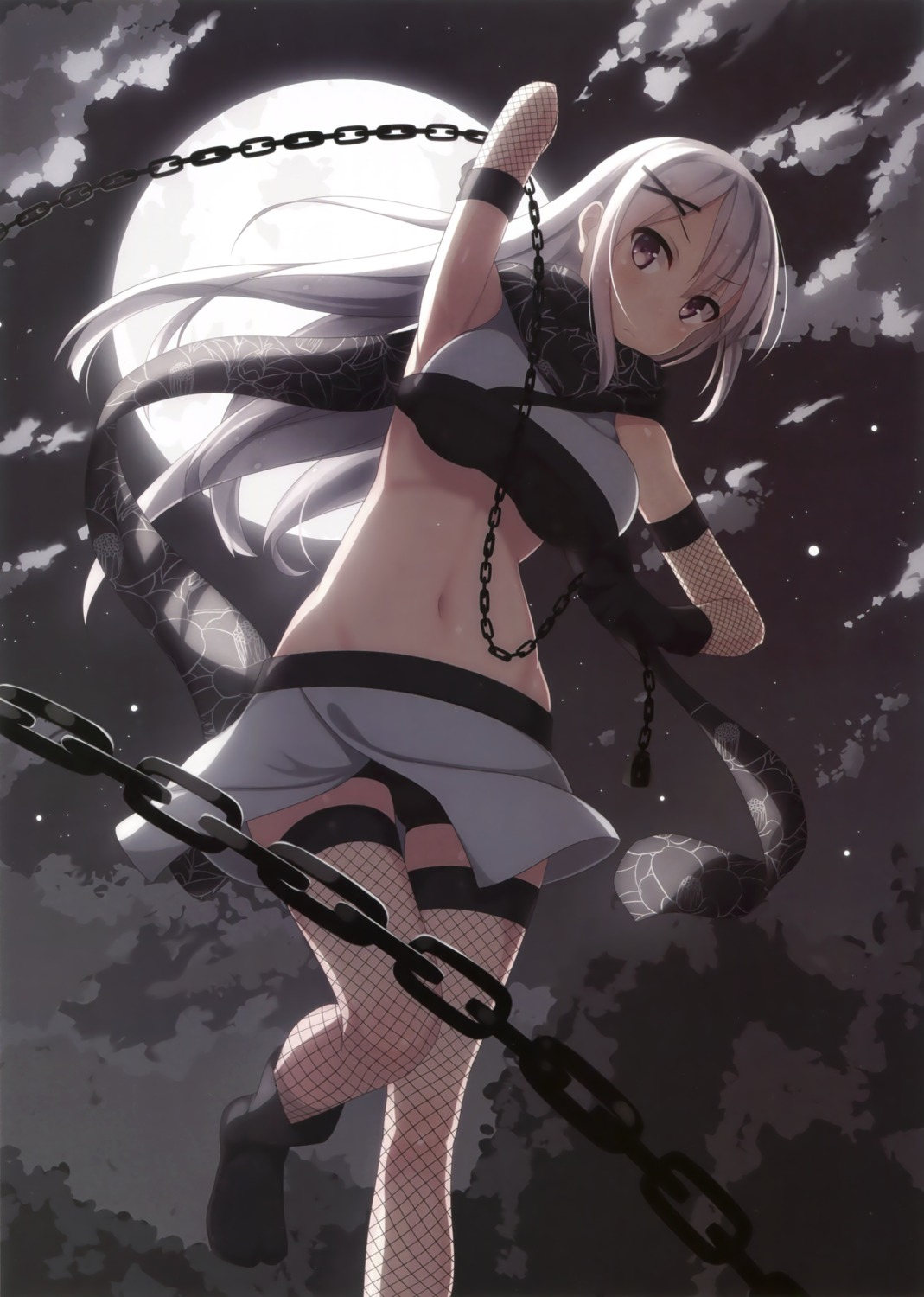 fishnets, samegami, thighhighs