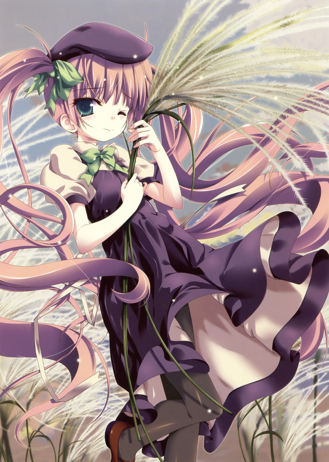 dress, hagiwara_onsen, pantyhose, skirt_lift