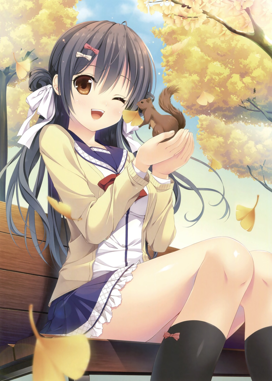 narumi_yuu, seifuku, sweater