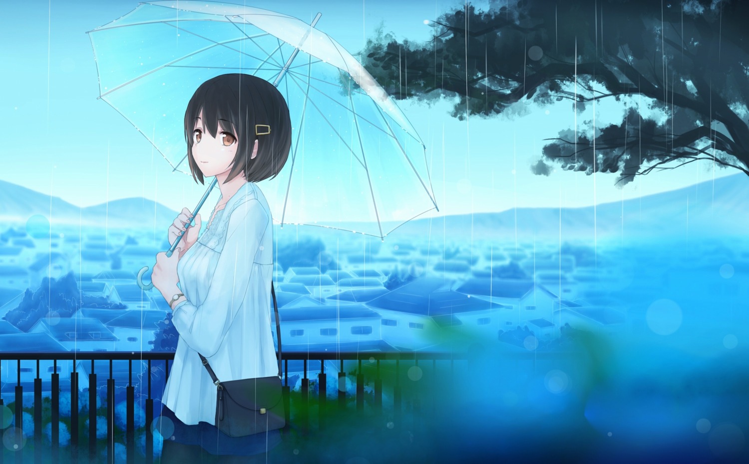 gensuke_(ryun), landscape, umbrella