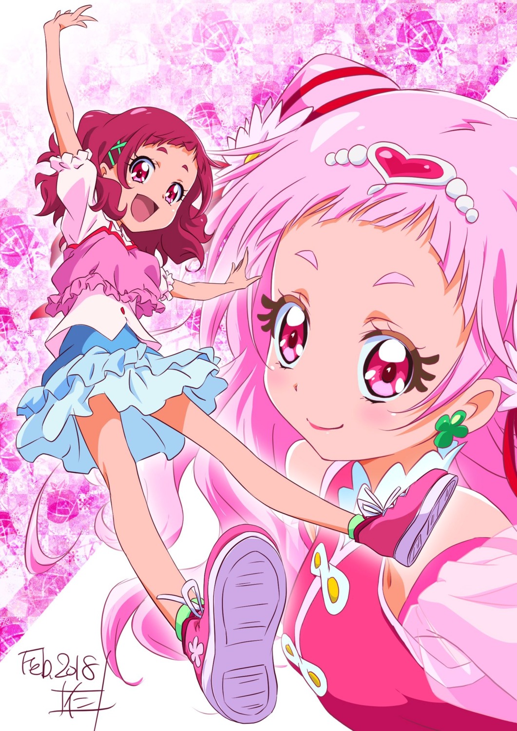hugtto!_precure, nii_manabu, nono_hana, precure