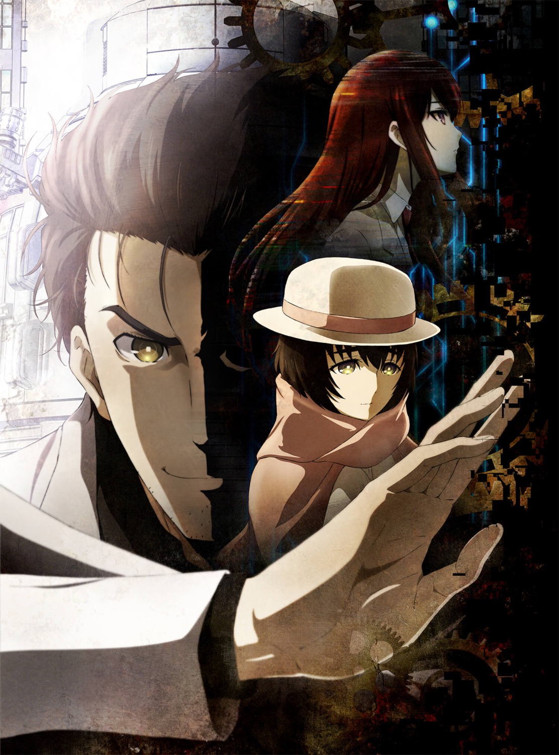 jpeg_artifacts, makise_kurisu, okabe_rintarou, shiina_mayuri, steins;gate, steins;gate_0, tagme