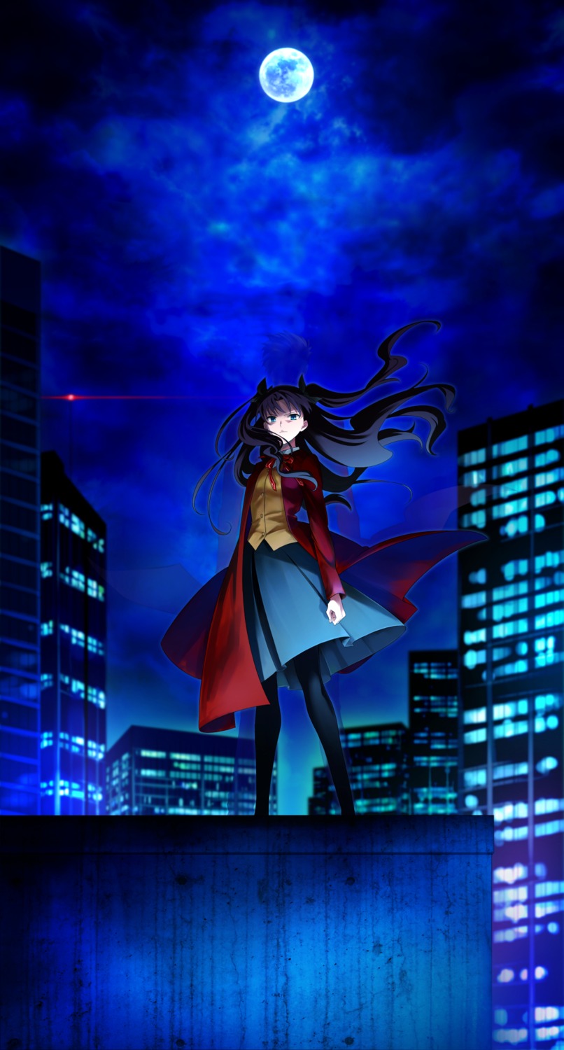 archer, fate/stay_night, karasaki, pantyhose, seifuku, toosaka_rin