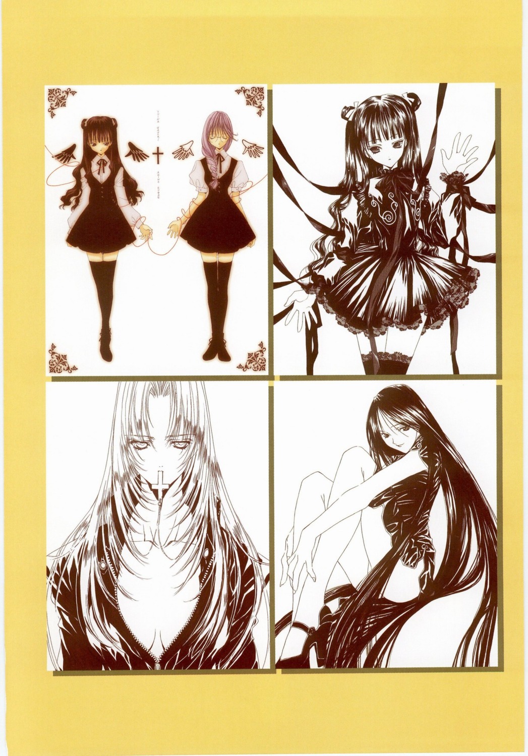 angel_dust, monochrome, nanase_aoi