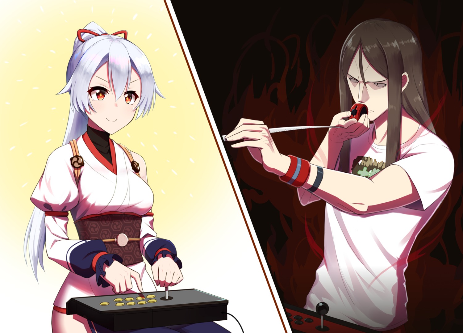fate/grand_order, japanese_clothes, kuroshiro_(ms-2420), lord_el-melloi_ii, tomoe_gozen_(fate), waver_velvet