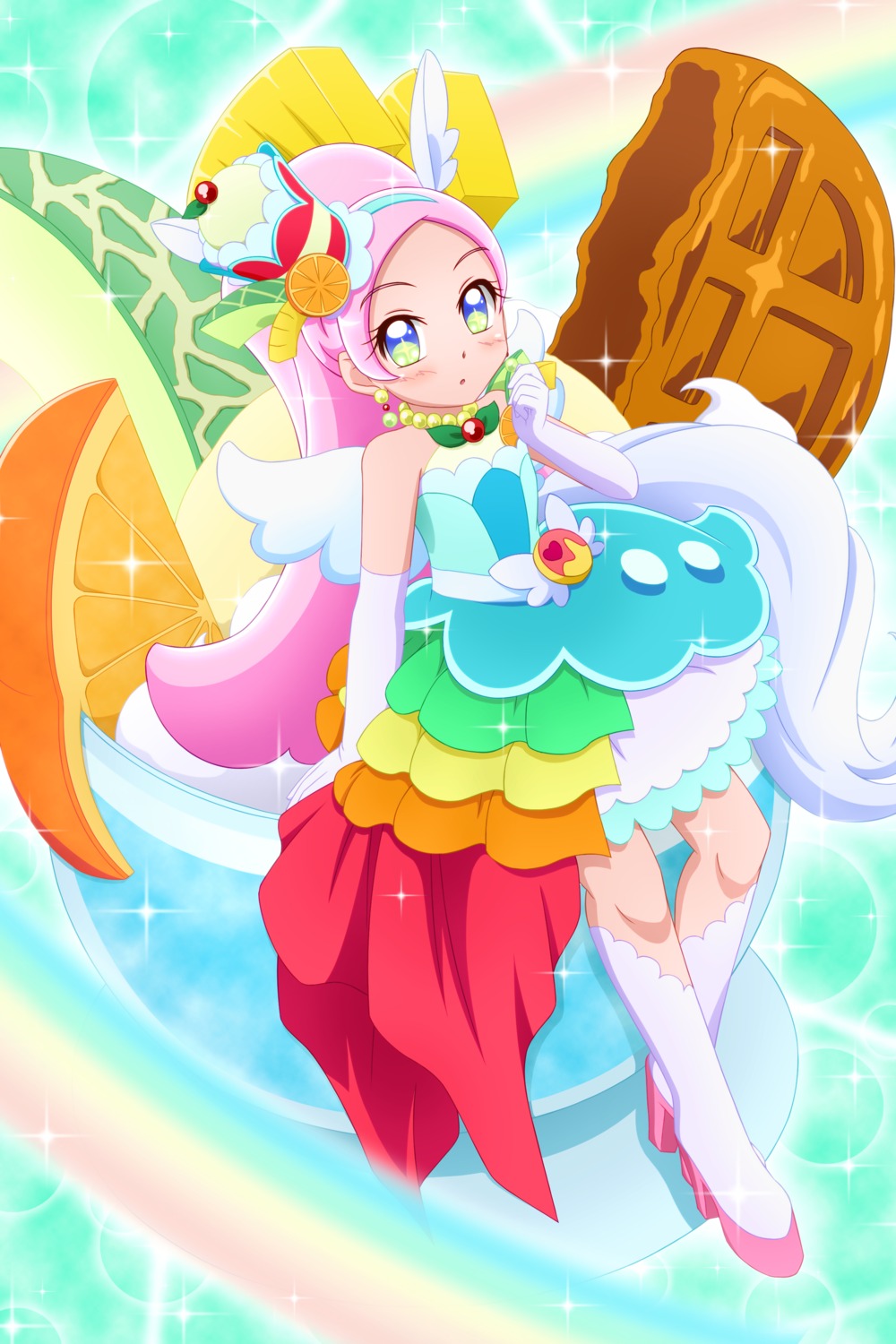 heels, kirahoshi_ciel, kirakira_precure_a_la_mode, kiyu_(pixiv35948), precure, wings