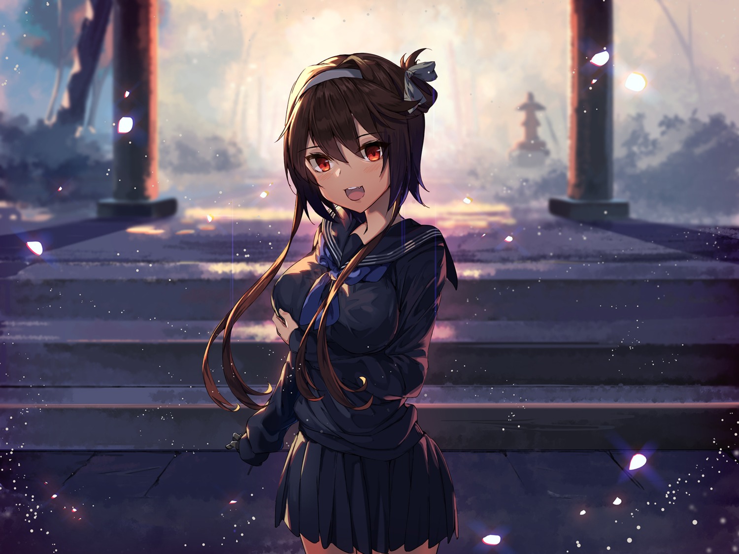 breast_hold, ginon_(sjyh3466), girls_frontline, seifuku, type_79_(girls_frontline)