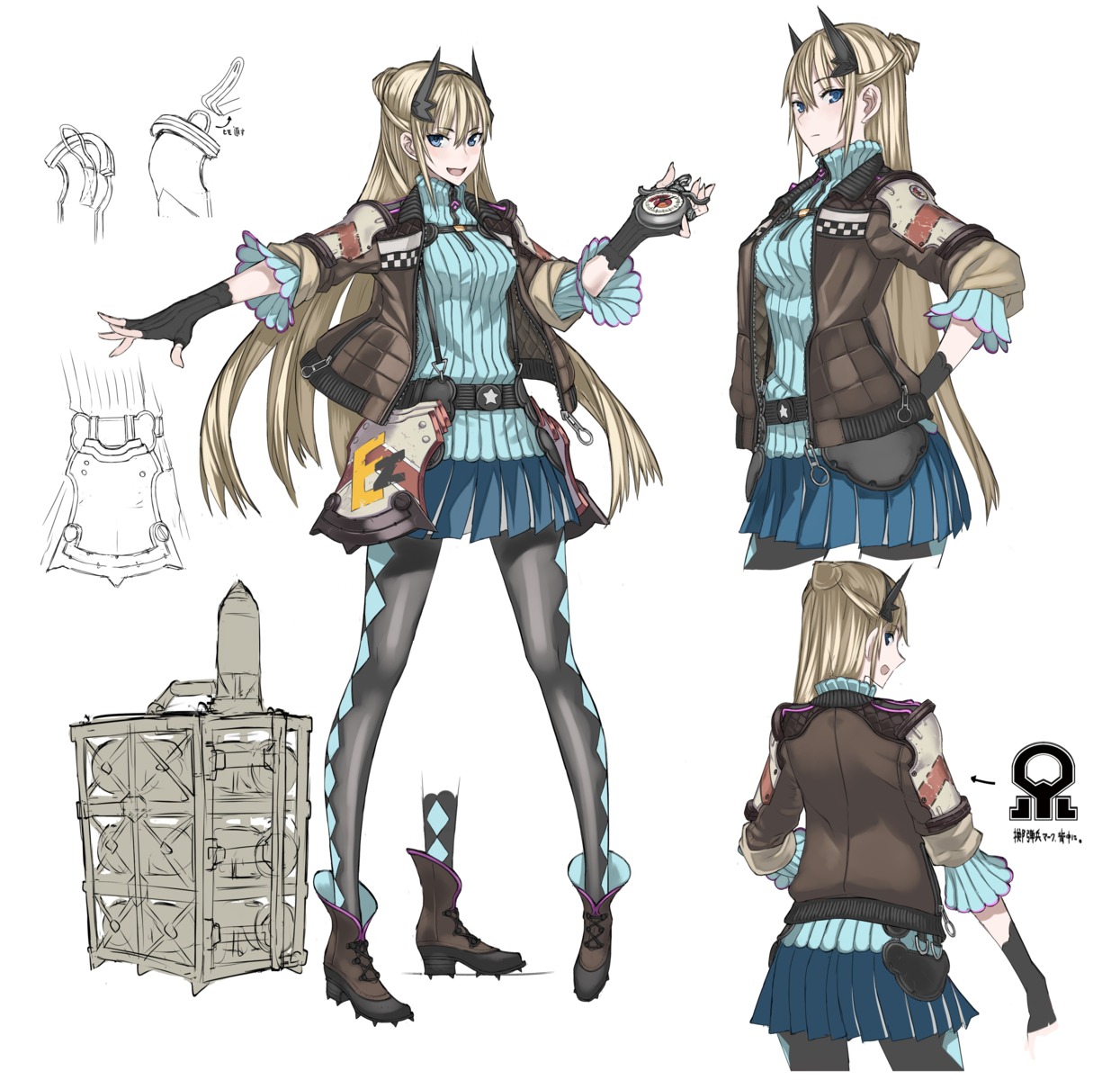 character_design, heels, honjou_raita, pantyhose, rayleigh_miller, senjou_no_valkyria_4, sketch