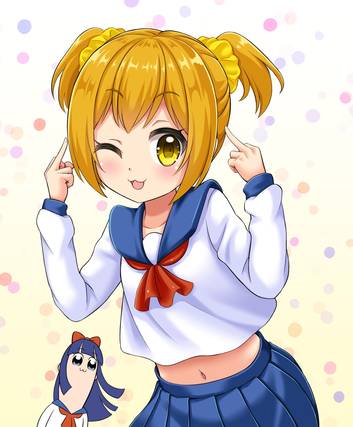 bluebird_(bluebird90), pipimi, pop_team_epic, popuko, seifuku