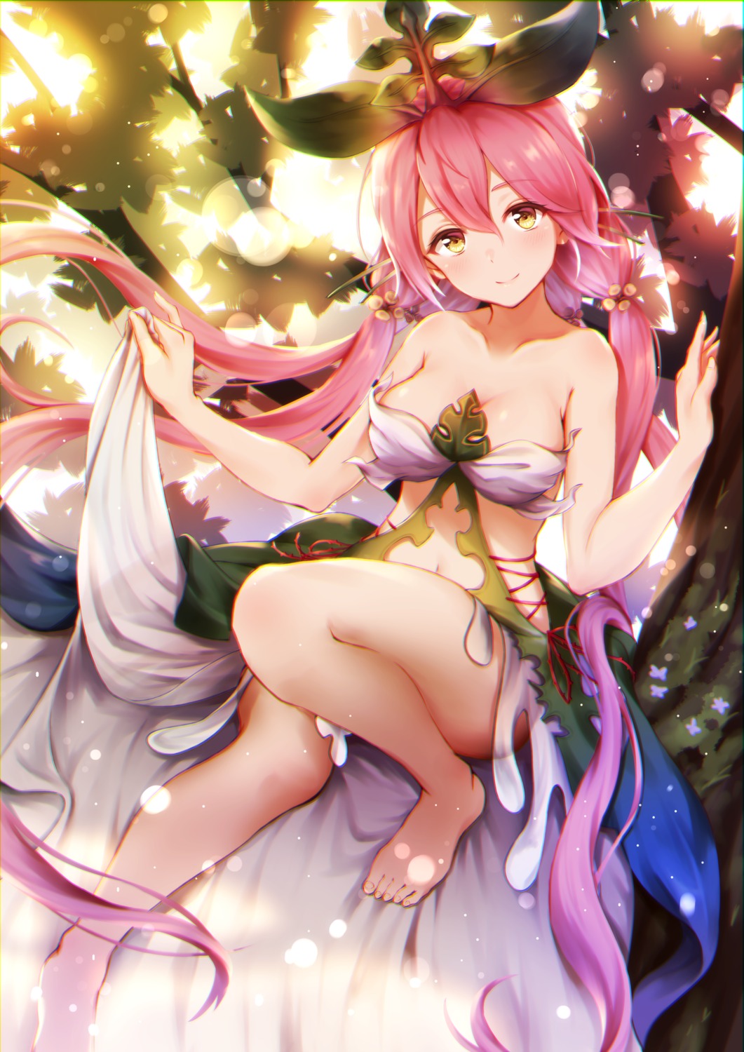 cleavage, feet, granblue_fantasy, toki_(toki_ship8), yggdrasill_(granblue_fantasy)