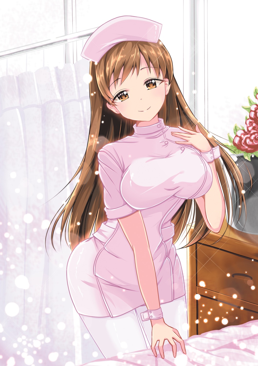nitta_minami, nurse, pantyhose, shailiar, the_idolm@ster, the_idolm@ster_cinderella_girls