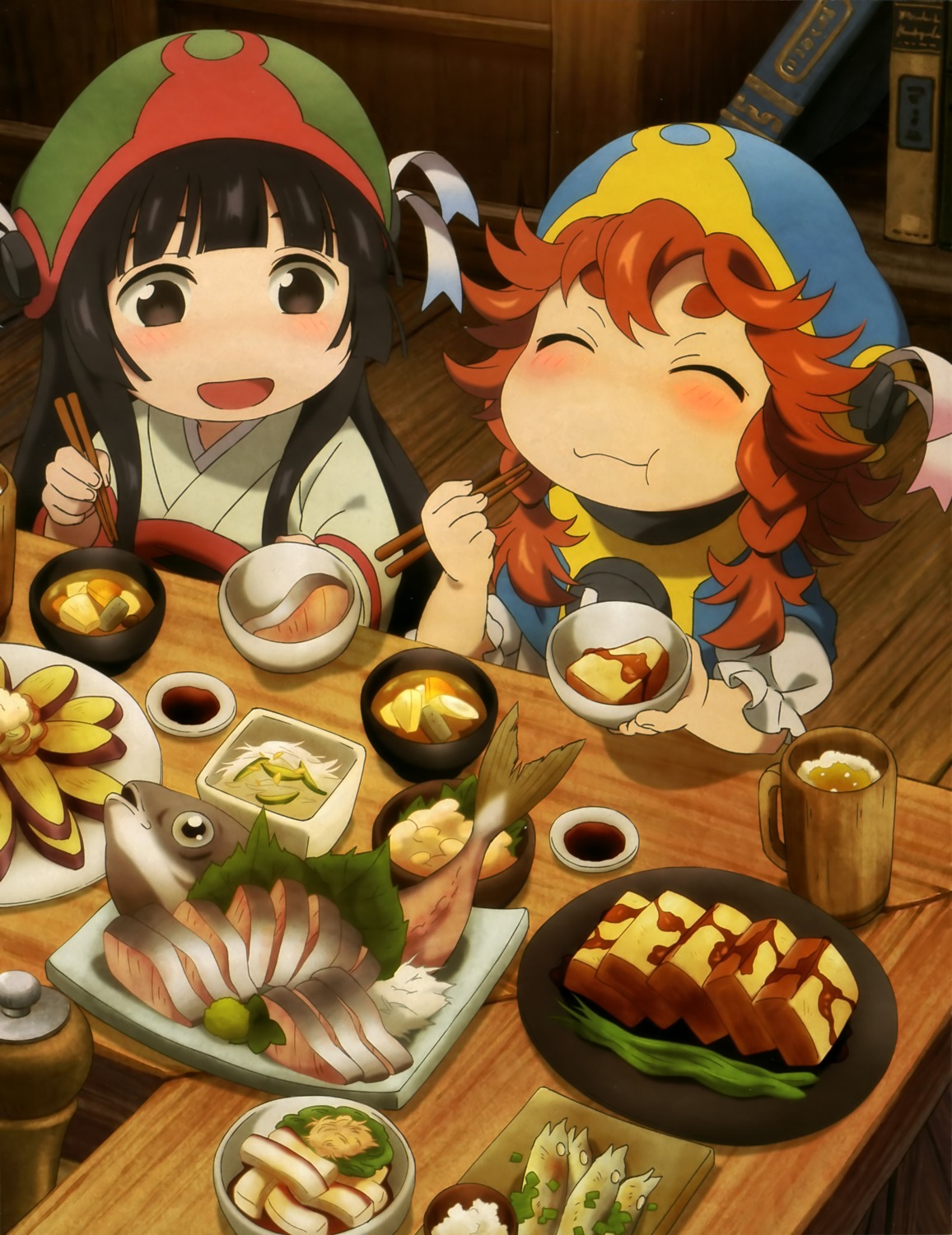 hakumei_(hakumei_to_mikochi), hakumei_to_mikochi, japanese_clothes, mikochi_(hakumei_to_mikochi)