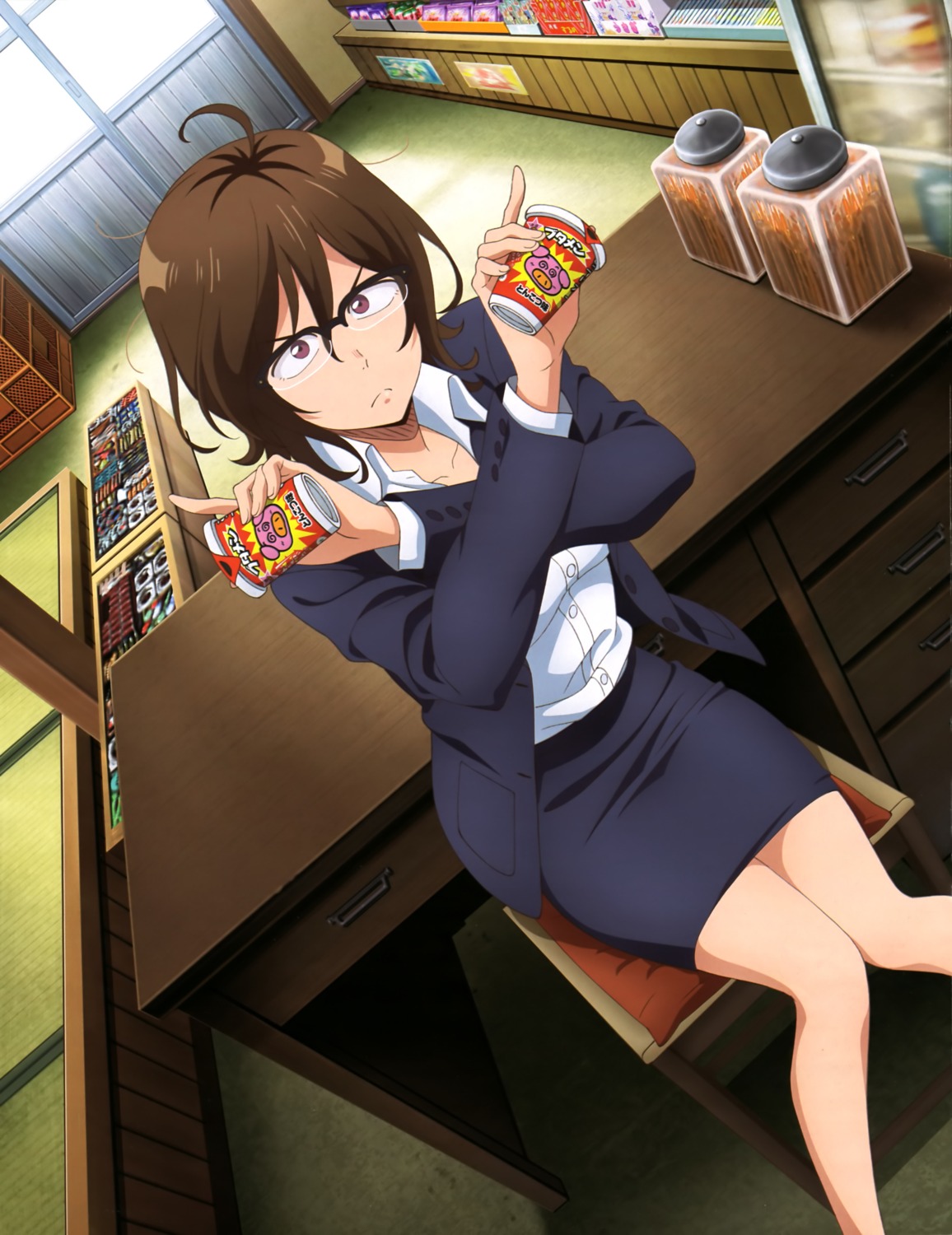 business_suit, dagashi_kashi, megane, owari_hajime