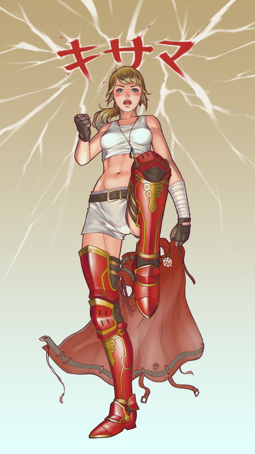 armor, bandages, bonar_tirtananda, final_fantasy, final_fantasy_xiv, lyse_hext, thighhighs