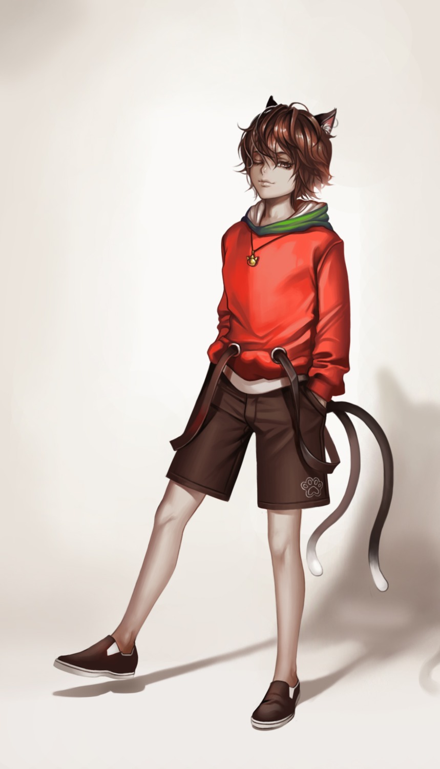 animal_ears, chen, dantewontdie, genderswap, male, nekomimi, tail, touhou