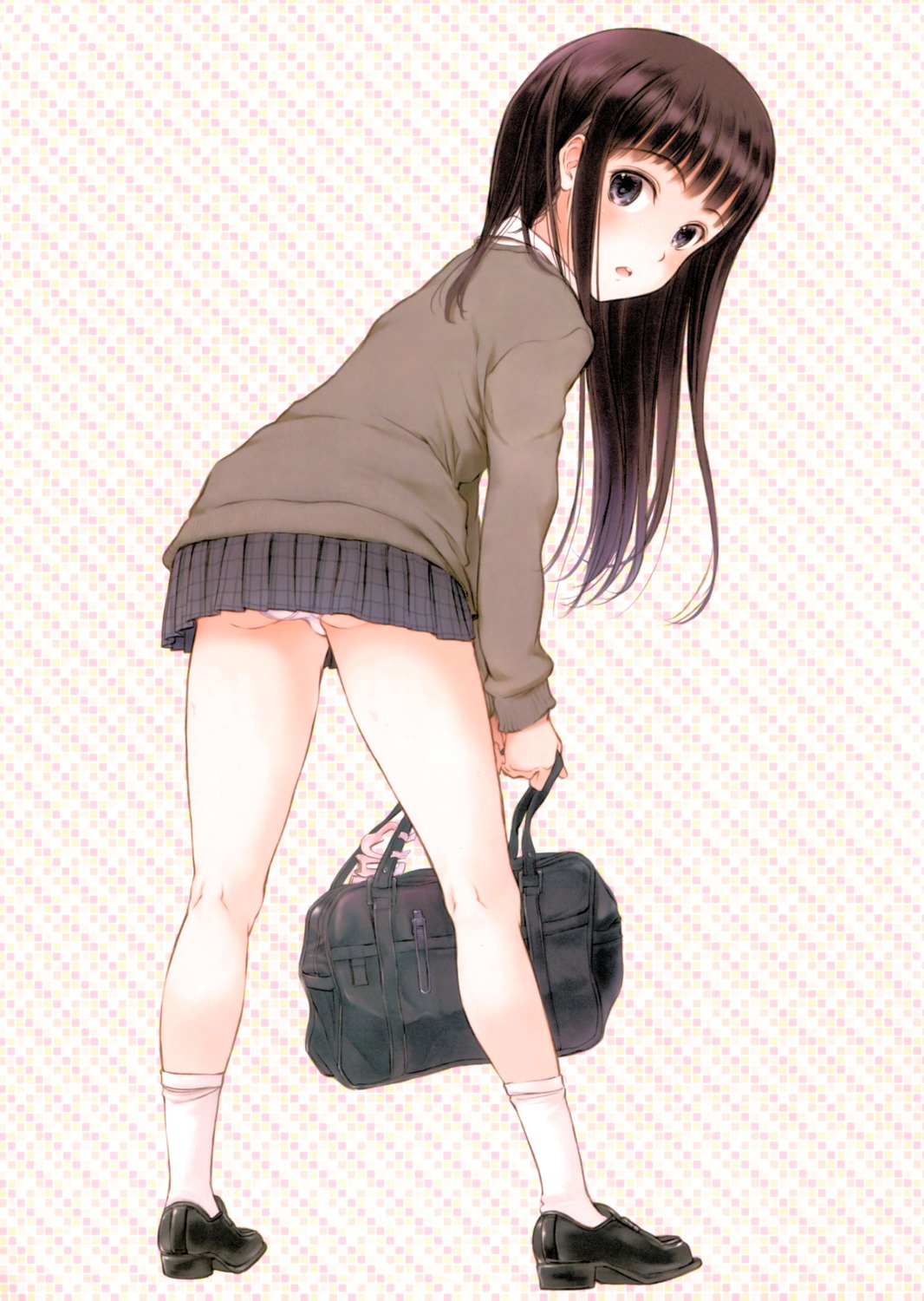 ass, fujita_hidetoshi, pantsu, screening, seifuku, sweater, yume_no_kakera