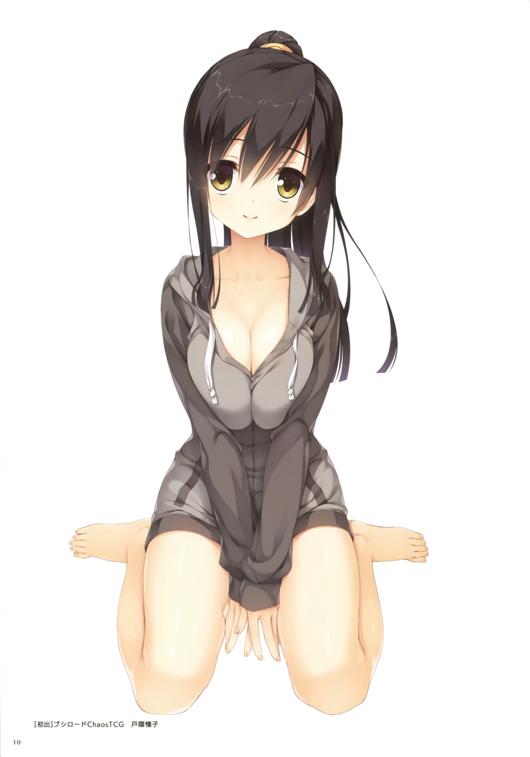 breast_hold, cleavage, kobuichi, sanoba_witch, togakushi_touko, yuzu-soft