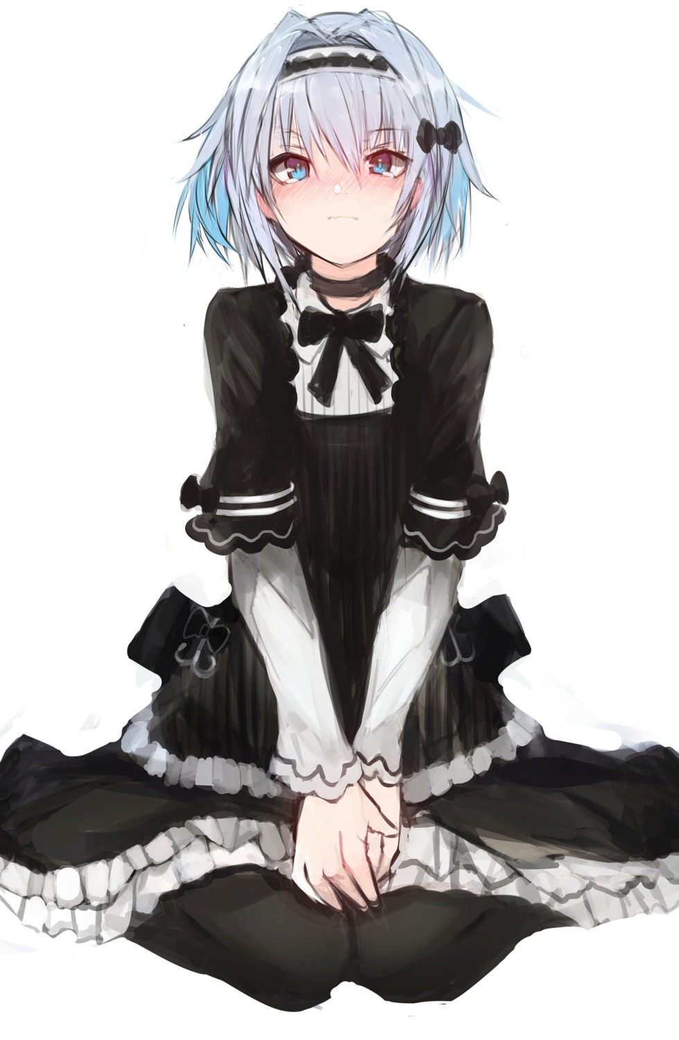 gothic_lolita, lolita_fashion, maid, pantyhose, ryuuou_no_oshigoto!, sora_ginko, tarbo_(exxxpiation)