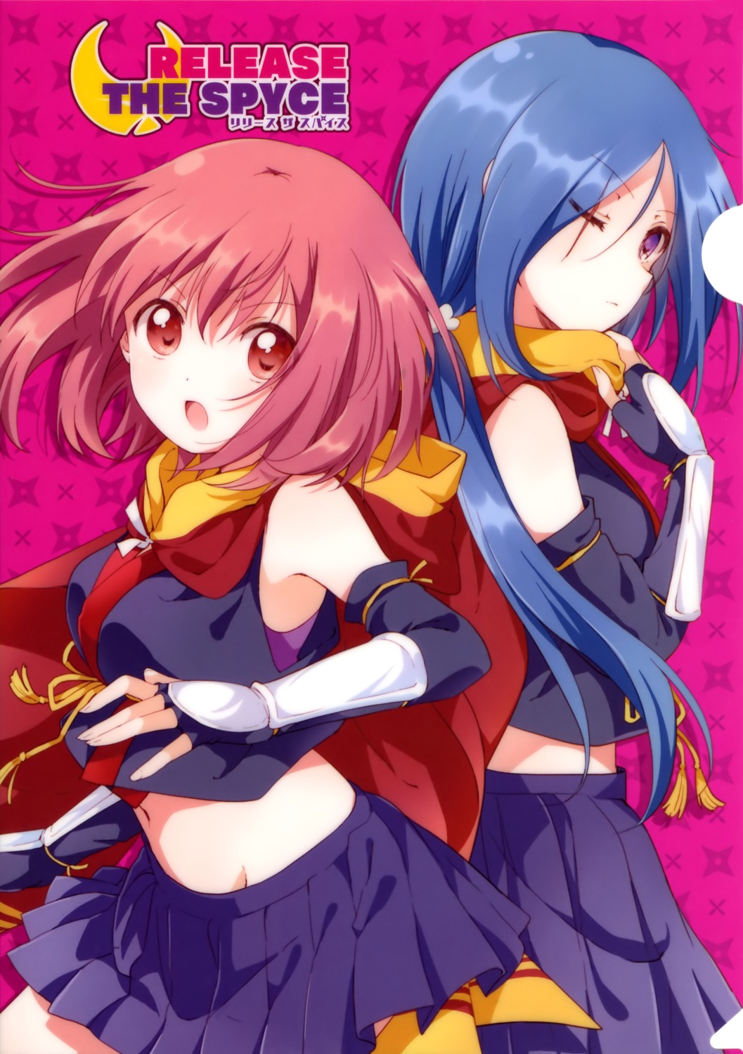 hanzoumon_yuki, minamoto_momo, namori, release_the_spyce