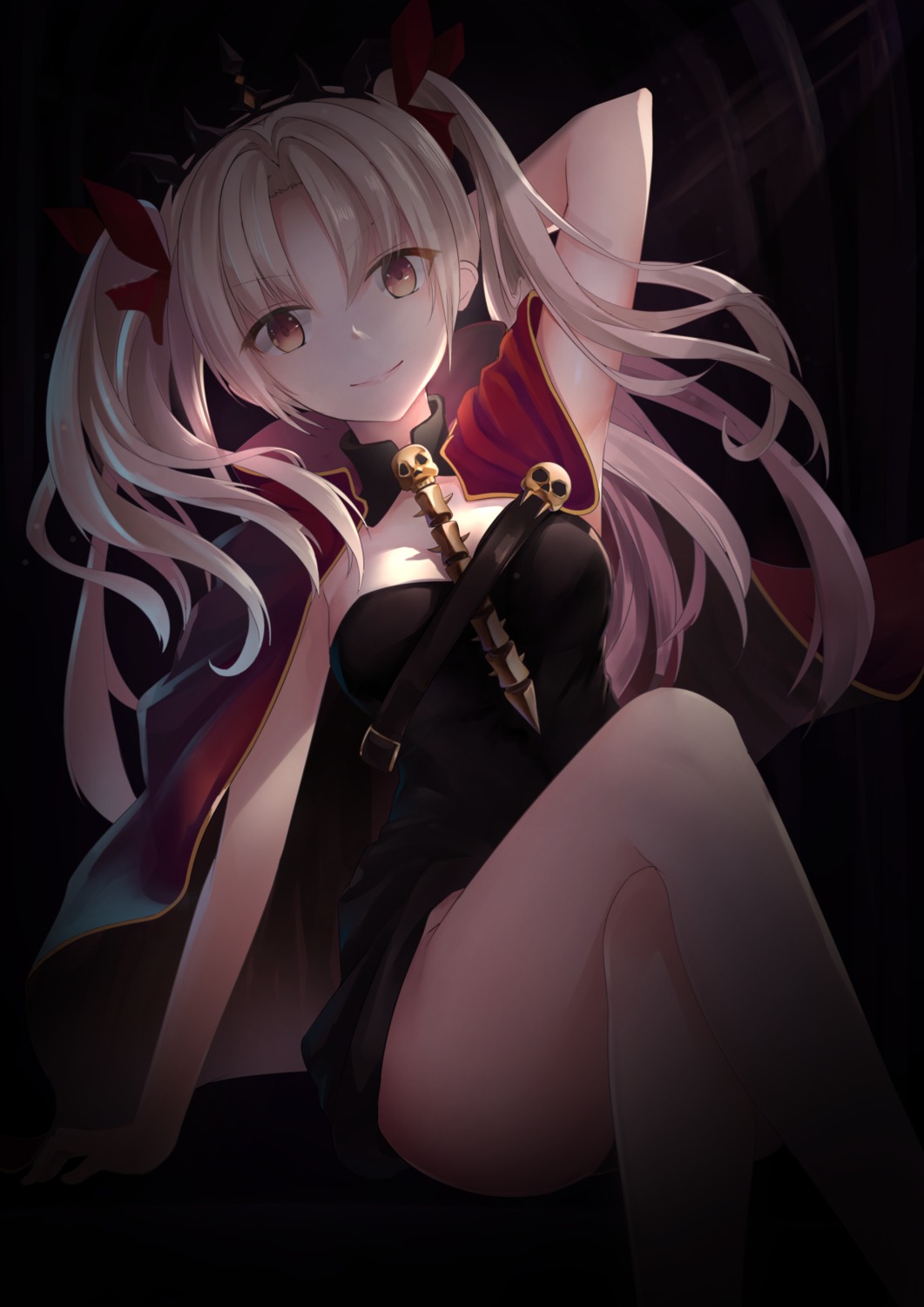 cleavage, ereshkigal_(fate), fate/grand_order, karin_(fineyanny)