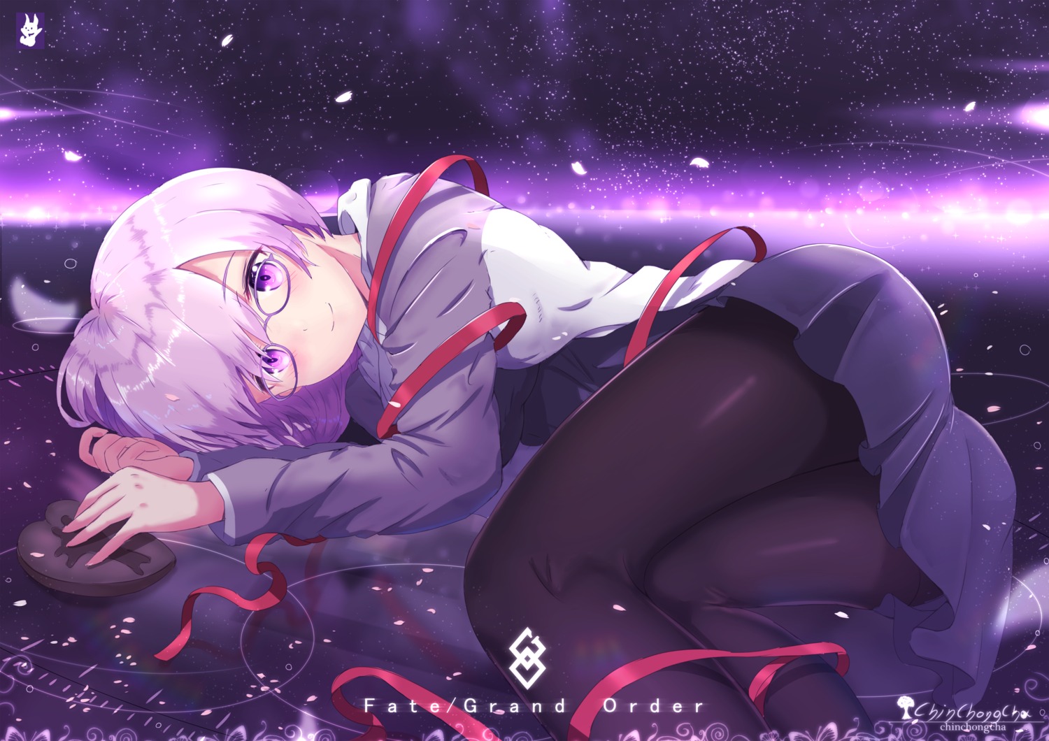chinchongcha, fate/grand_order, mash_kyrielight, megane, pantyhose