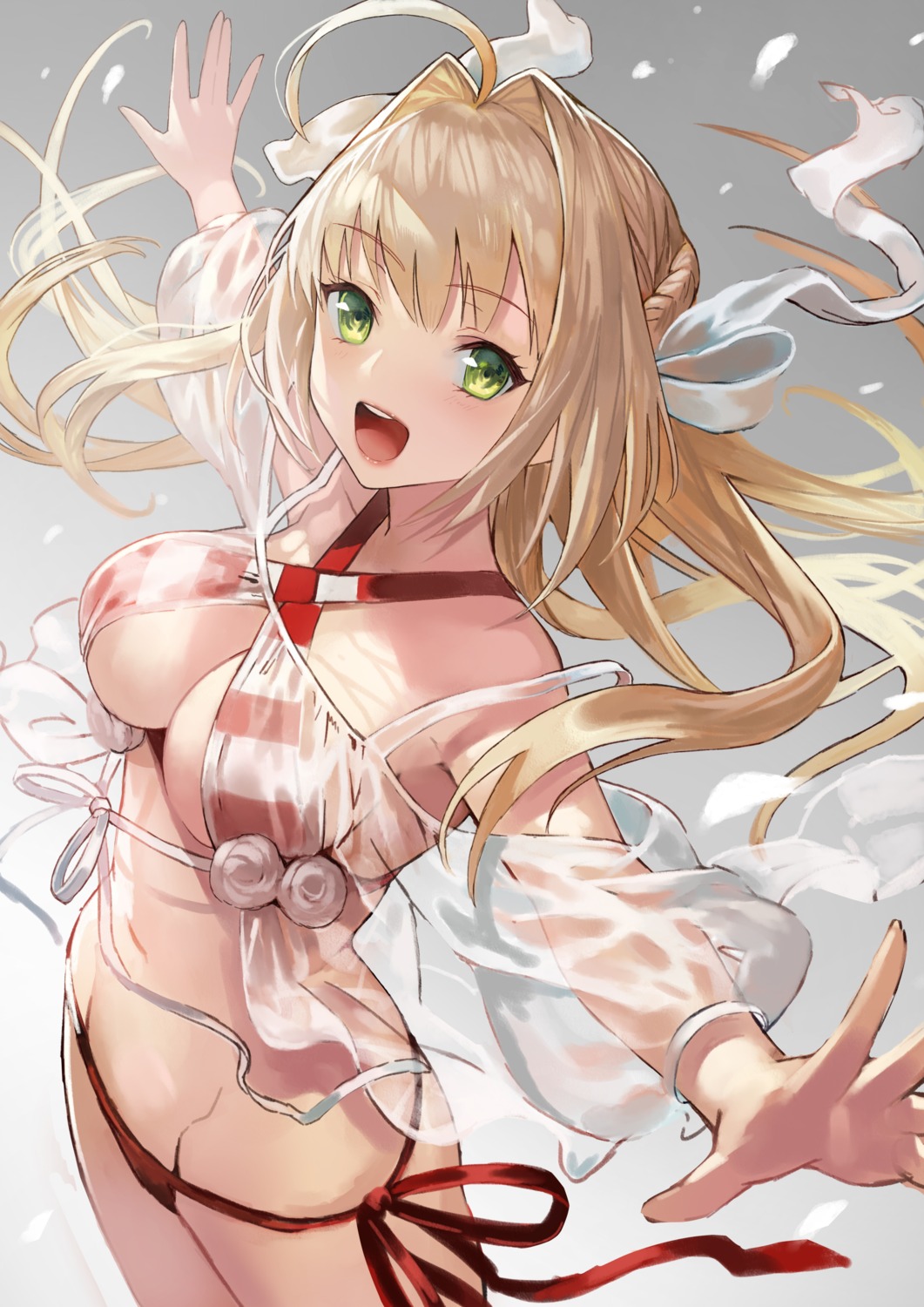 bikini, fate/grand_order, nero_claudius_(fate), see_through, swimsuits, terai_(teraimorimori)