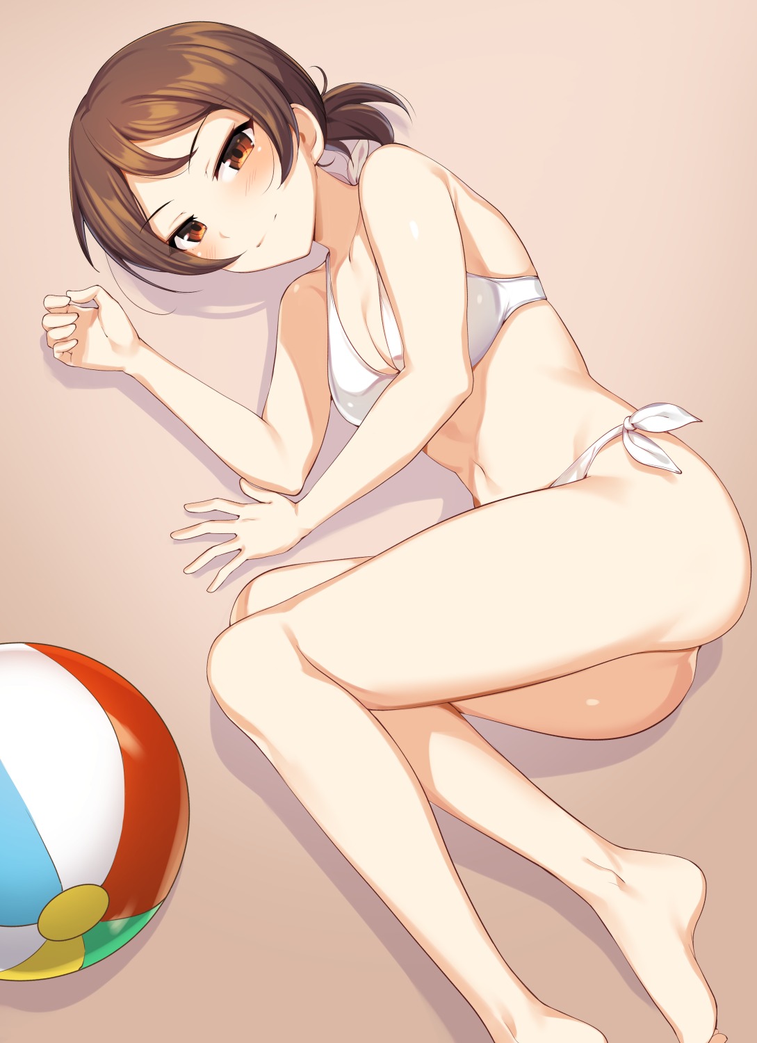 bikini, cleavage, girls_und_panzer, icomochi, kawanishi_shinobu, swimsuits