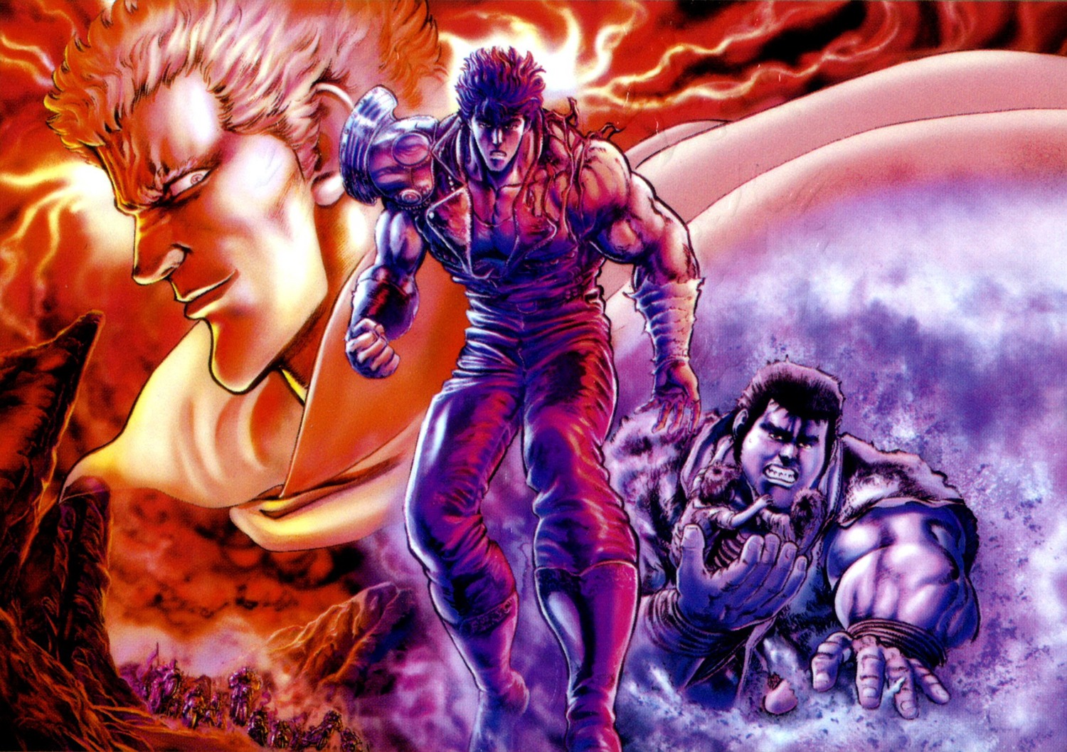 fudoh, hokuto_no_ken, kenshiro, male, raoh