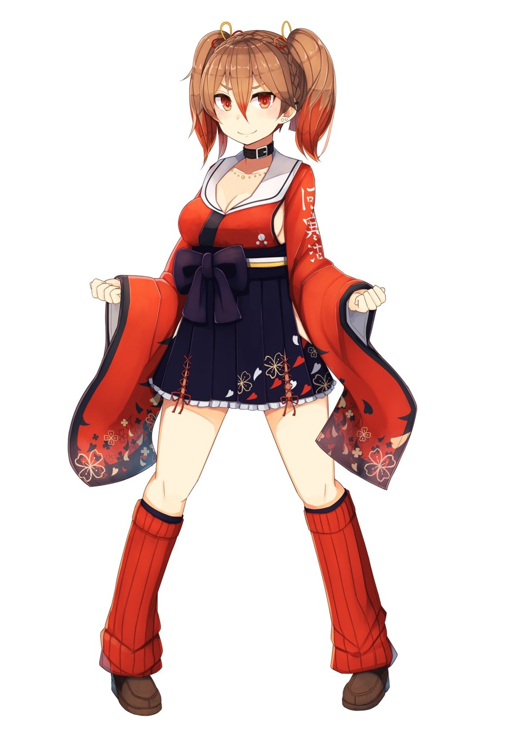 akanko_pirika, cleavage, japanese_clothes, onsen_musume, plan_(planhaplalan)