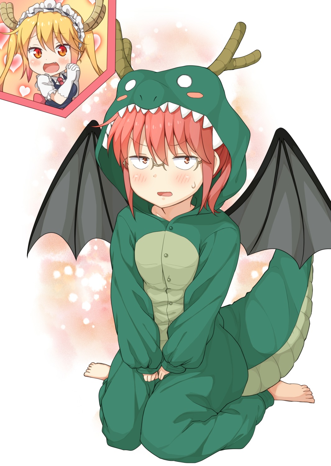 cosplay, horns, kobayashi-san_chi_no_maidragon, kobayashi_(maidragon), maid, megane, miyabeeya, tail